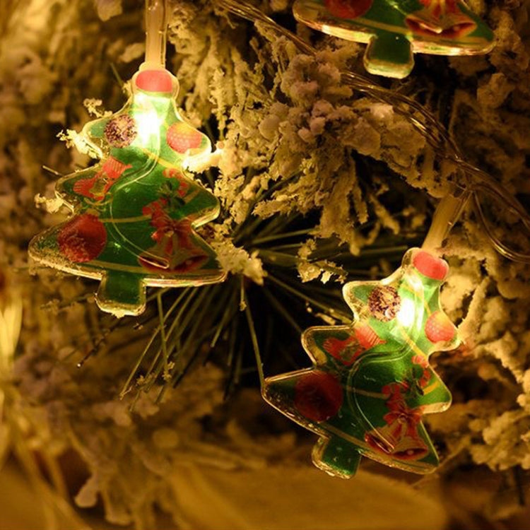 LED Christmas Lights String Christmas Tree Decoration Lamps Holiday Scene Decor, Length: 3m 20 Lights USB Constant Bright