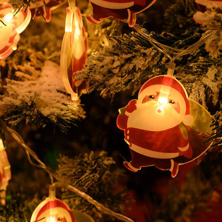 LED Christmas Lights String Christmas Tree Decoration Lamps Holiday Scene Decor, Length: 3m 20 Lights Flashing Battery