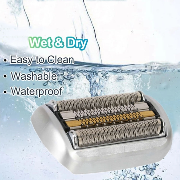 For Braun Series 9 Pro Electric Shaver 94M Blade Gold Mesh Cover, Style: Without Words - Plastic Seal
