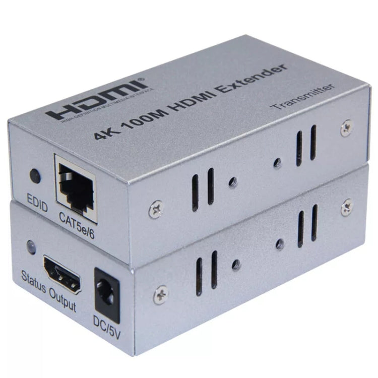 HDMI To RJ45 Single Ethernet Cable 100m Extender 4K HD Cable Signal Amplifier EU Plug