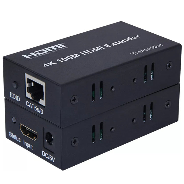 HDMI To RJ45 Single Ethernet Cable 100m Extender 4K HD Cable Signal Amplifier EU Plug