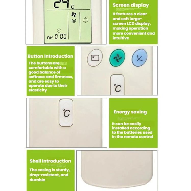 RAR-3U2 For Hitachi English Air Conditioner Heating / Cooling Remote Control