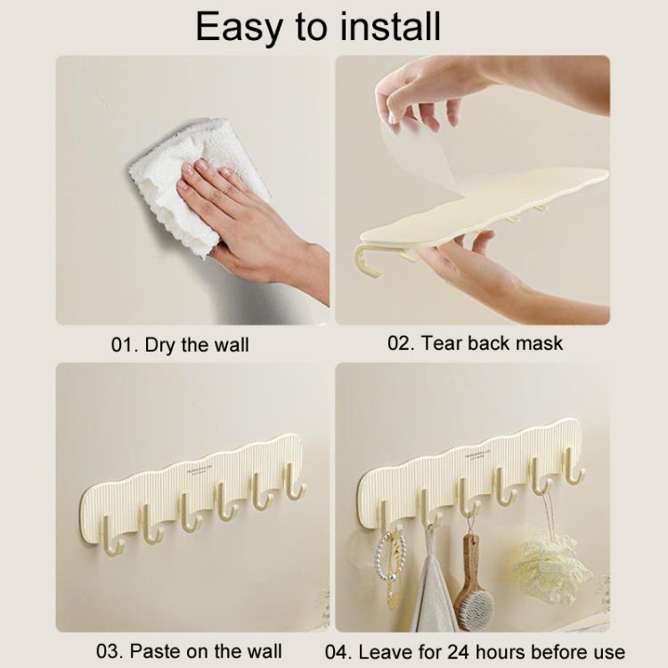 Household No-Punch Fixed Hooks Bathroom Hanging And Storage Hooks