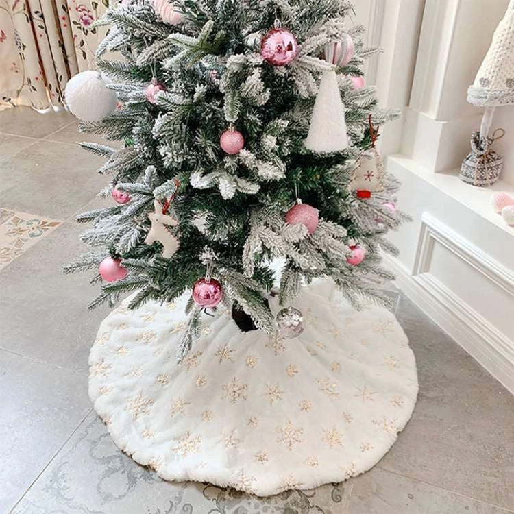 40cm Christmas Tree Skirt Mat Christmas Tree Bottom Foot Carpet Party Decoration