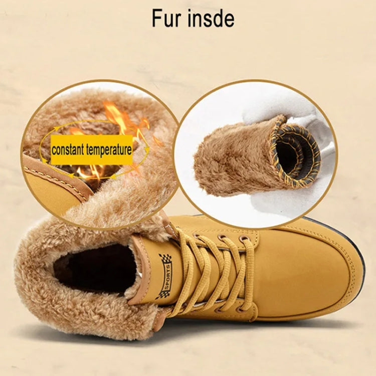 Autumn Winter Warm Ankle Boots Women Plush Cotton Shoes Shake Sneakers, Size: 40