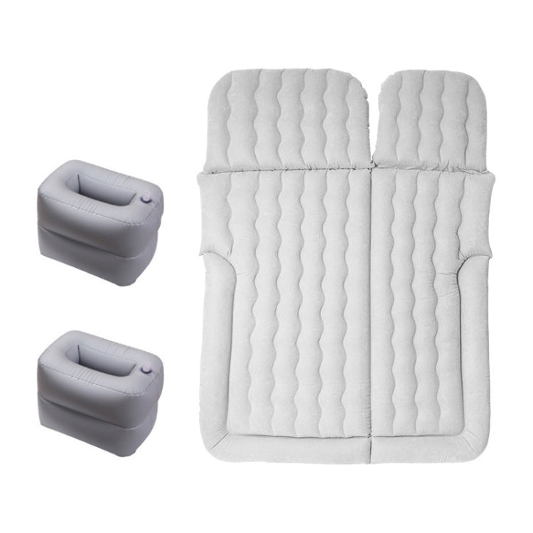 Inflatable Mattress For Car Travel SUV Rear Seat/Trunk, Color: Gray Dual-purpose Square Pier