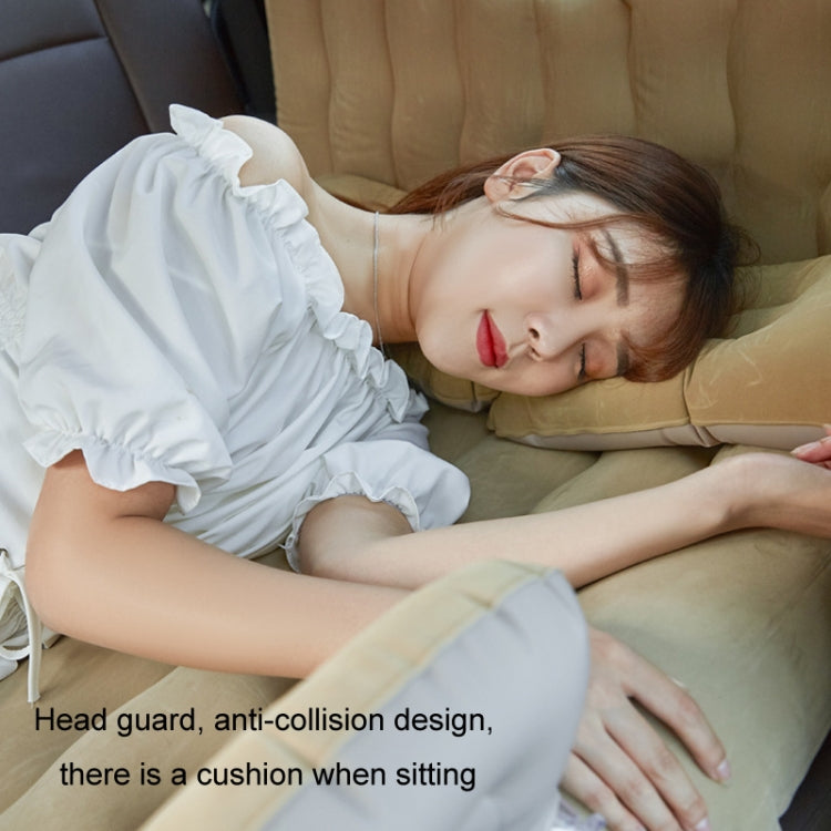 Inflatable Mattress For Car Travel SUV Rear Seat/Trunk, Color: Black