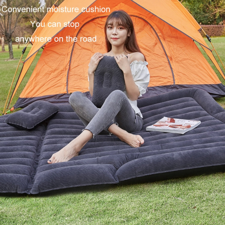 Inflatable Mattress For Car Travel SUV Rear Seat/Trunk, Color: Beige Dual-purpose Square Pier