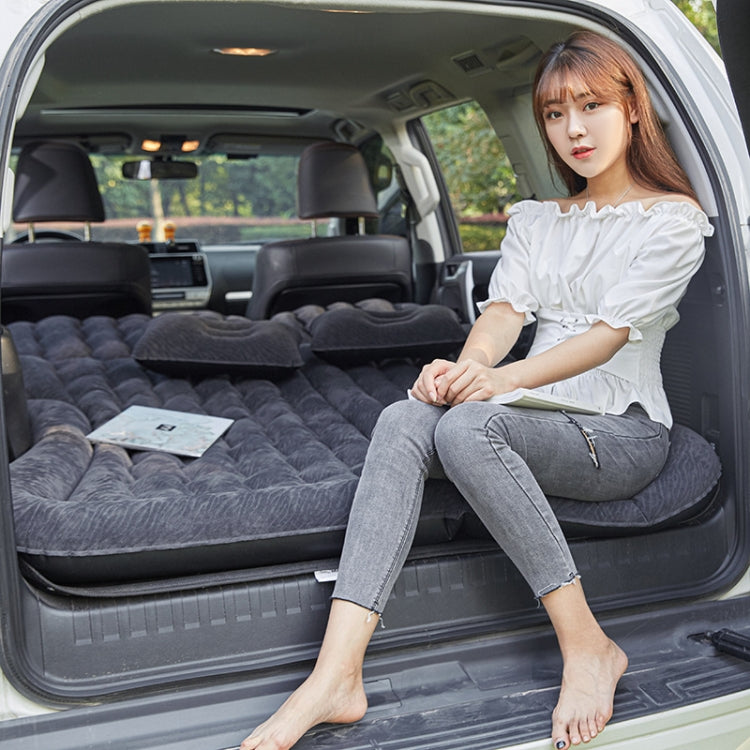 Inflatable Mattress For Car Travel SUV Rear Seat/Trunk, Color: Black Dual-purpose Long Pier