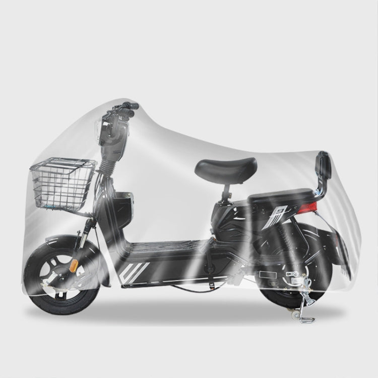 230x120cm Disposable Transparent PE Film Rainproof Dustproof Motorcycle Scooter Cover