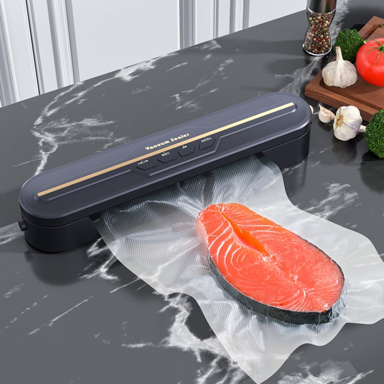Food Vacuum Sealer Machine 60KPA Strong Suction, Small / Large Bag Modes With 10 Vacuum Bags US Plug