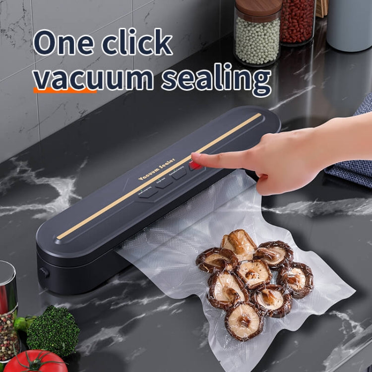 Food Vacuum Sealer Machine 60KPA Strong Suction, Small / Large Bag Modes With 10 Vacuum Bags US Plug