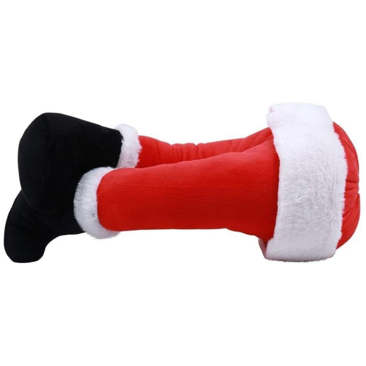 Christmas Tree Decoration Santa Claus Elf Legs Plush Door Decor Christmas Home Hanging Ornaments - Red