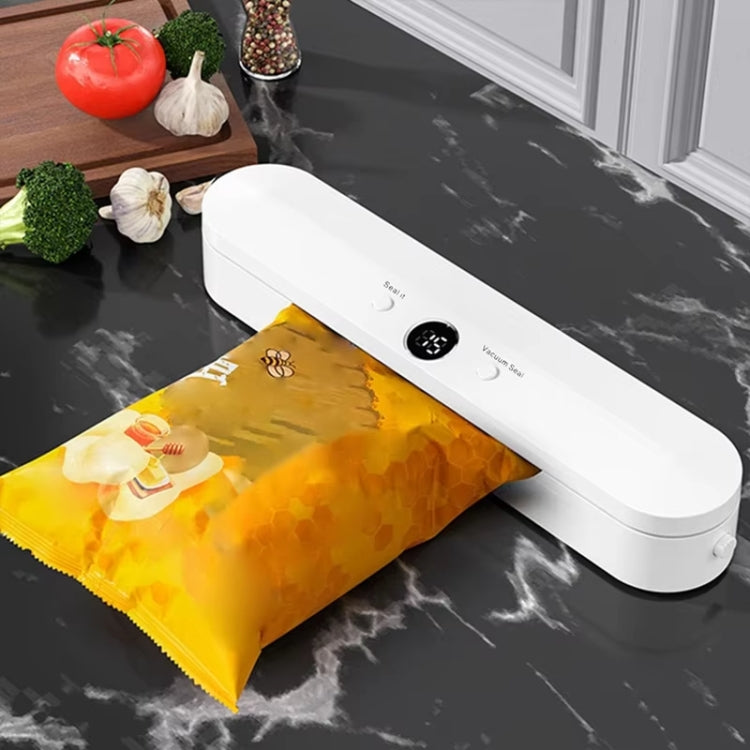 Food Vacuum Sealer Machine 60KPA Suction, Single / Vacuum Seal Modes With 10 Vacuum Bags EU Plug
