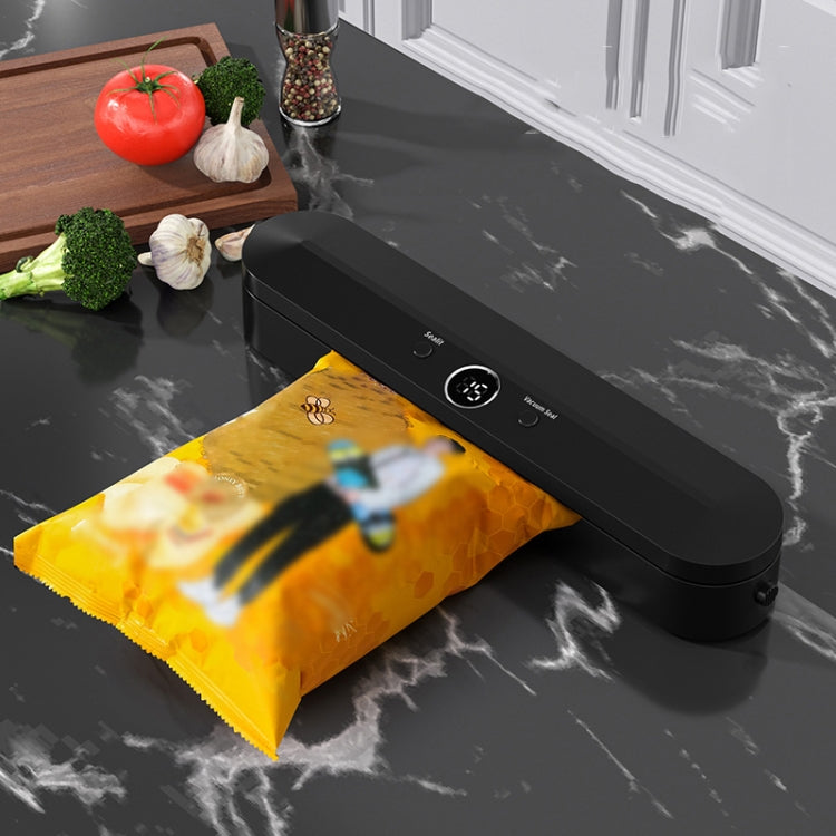 Food Vacuum Sealer Machine 60KPA Suction, Single / Vacuum Seal Modes With 10 Vacuum Bags US Plug