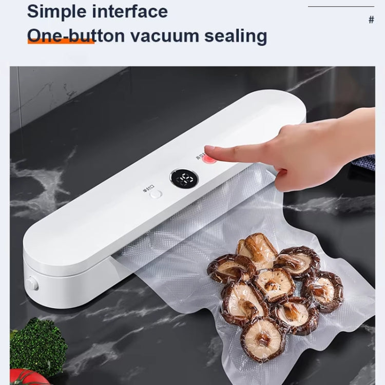 Food Vacuum Sealer Machine 60KPA Suction, Single / Vacuum Seal Modes With 10 Vacuum Bags EU Plug