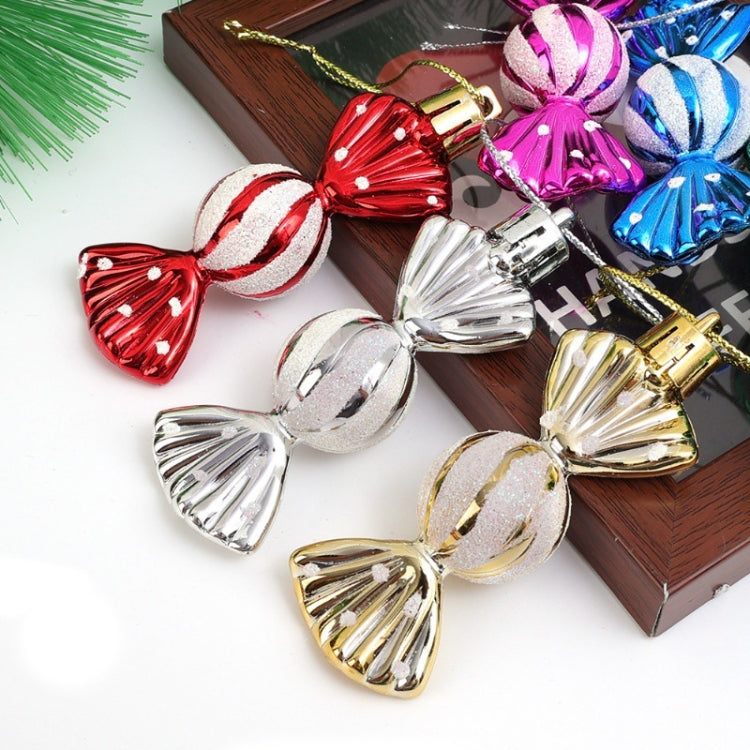 6pcs /Box Candy Christmas Tree DIY Ornaments New Year Xmas Gifts Christmas Ball Decoration