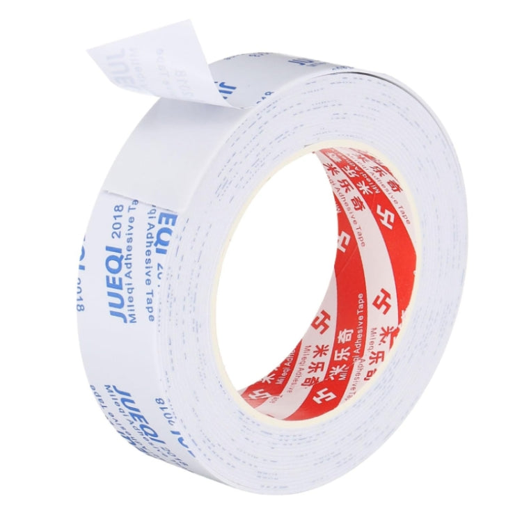 Mileqi EVA Shock-Absorbing Sound-Insulating Sealing Single-Sided Foam Tape, Thickness: 1mm White