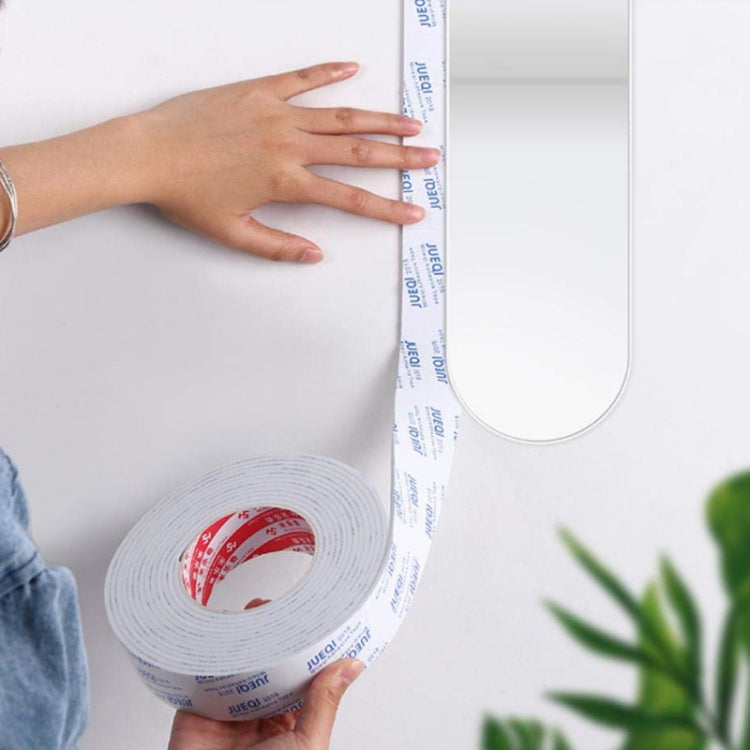 Mileqi EVA Shock-Absorbing Sound-Insulating Sealing Single-Sided Foam Tape, Thickness: 1mm White