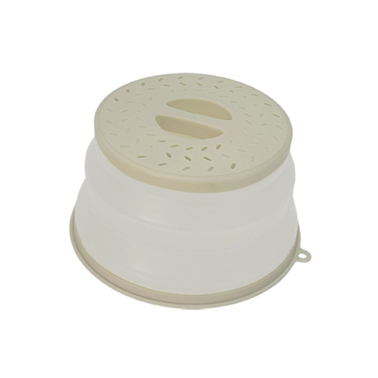 Kitchen Foldable Microwave Oven Splash Guard Household Multifunctional Food Preservation Cover, Style: Small White