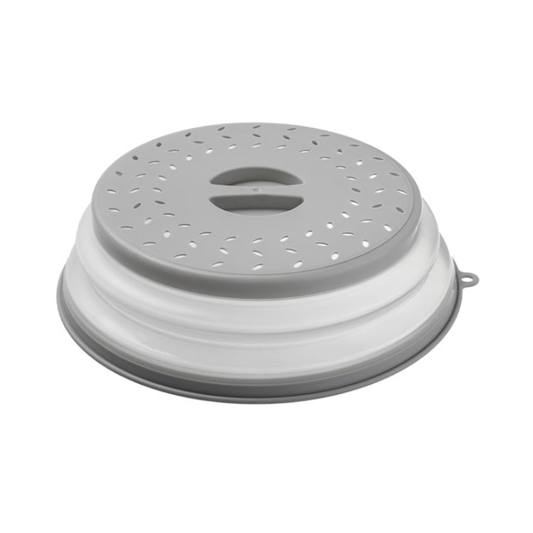 Kitchen Foldable Microwave Oven Splash Guard Household Multifunctional Food Preservation Cover, Style: Medium Gray