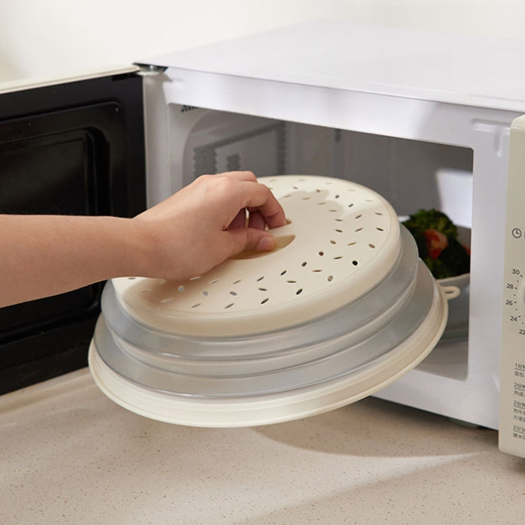 Kitchen Foldable Microwave Oven Splash Guard Household Multifunctional Food Preservation Cover, Style: Small Gray