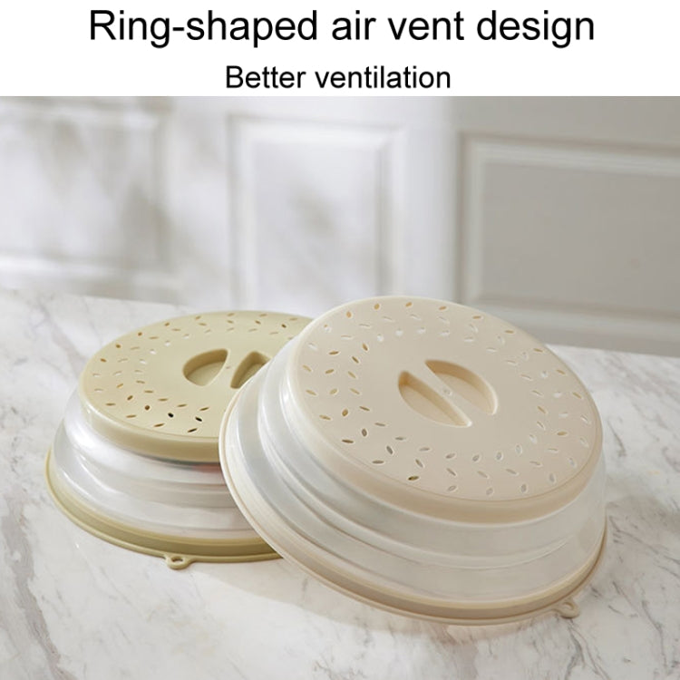 Kitchen Foldable Microwave Oven Splash Guard Household Multifunctional Food Preservation Cover, Style: Small White