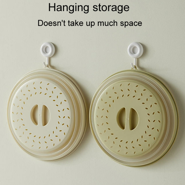 Kitchen Foldable Microwave Oven Splash Guard Household Multifunctional Food Preservation Cover, Style: Medium Gray