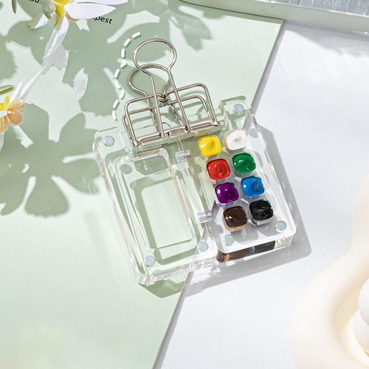 Mini Portable Watercolor Acrylic Box For Sketching, Style: 8 Grids