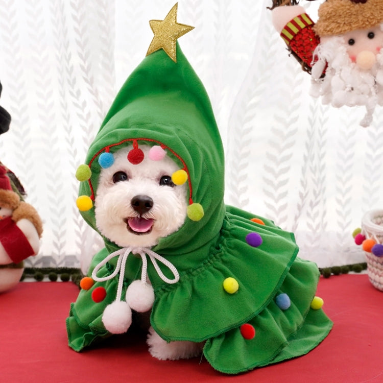 Fall Winter Christmas Pet Clothes Cloak Pet Cape Shawl Dog Transfiguration, Size: S-For 1.5-2.5kg