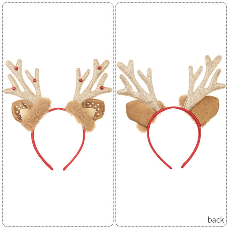 Christmas Deer Antler Plush Headband Festival Party Makeup Props