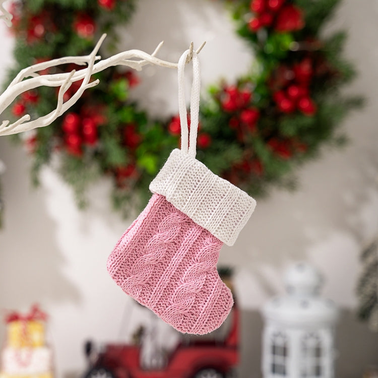 Mini Knitted Christmas Gift Socks Holiday Decorations
