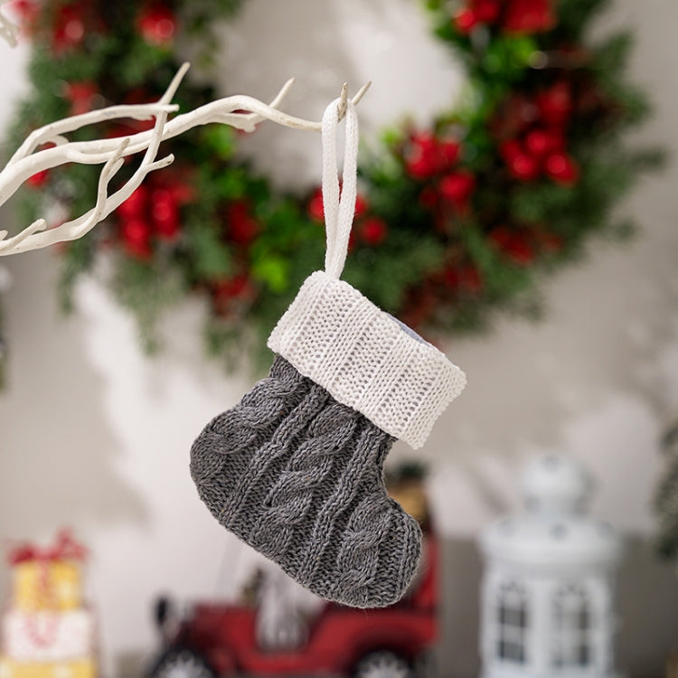 Mini Knitted Christmas Gift Socks Holiday Decorations