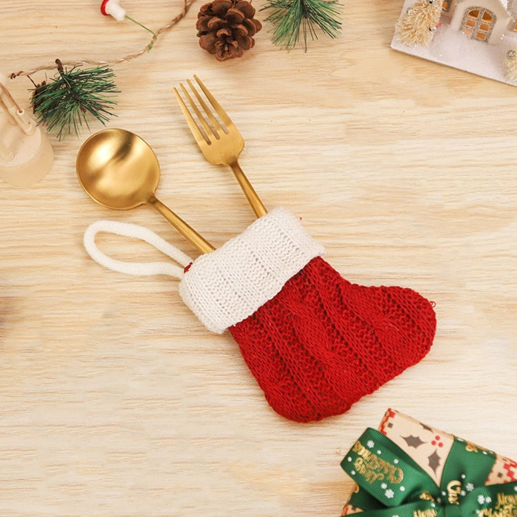 Mini Knitted Christmas Gift Socks Holiday Decorations