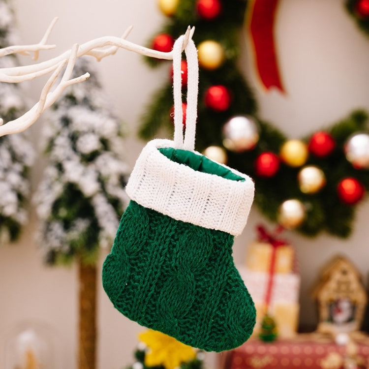 Mini Knitted Christmas Gift Socks Holiday Decorations
