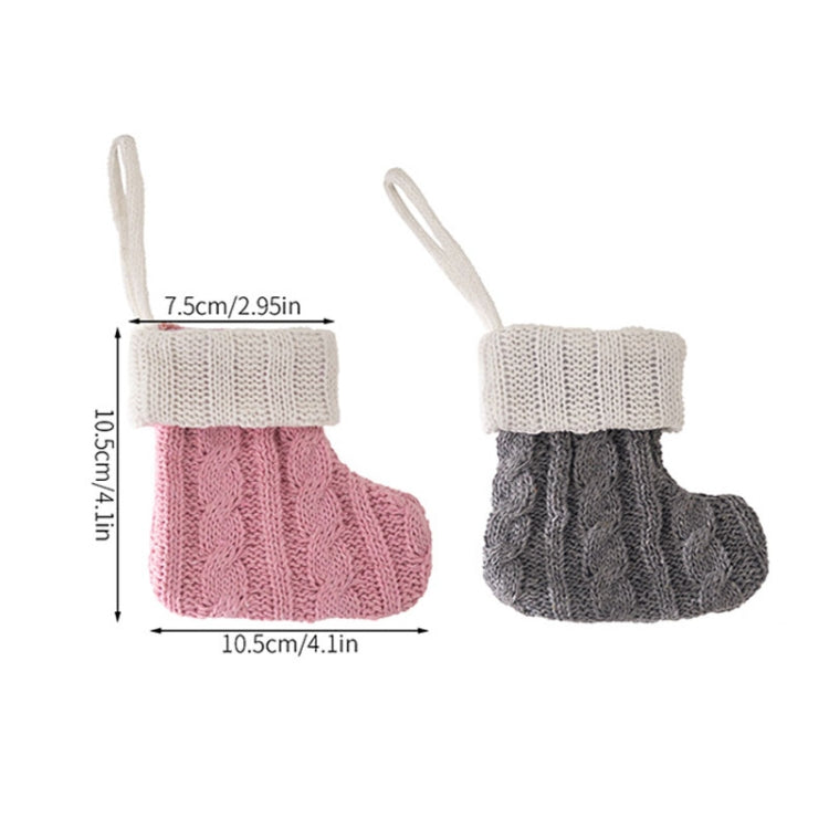 Mini Knitted Christmas Gift Socks Holiday Decorations