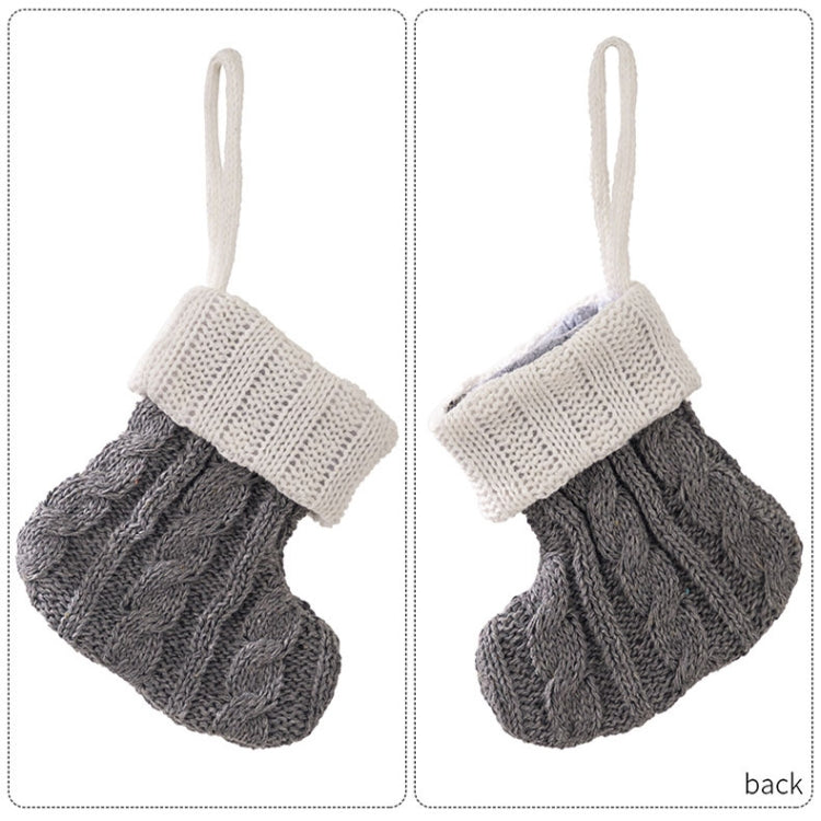 Mini Knitted Christmas Gift Socks Holiday Decorations