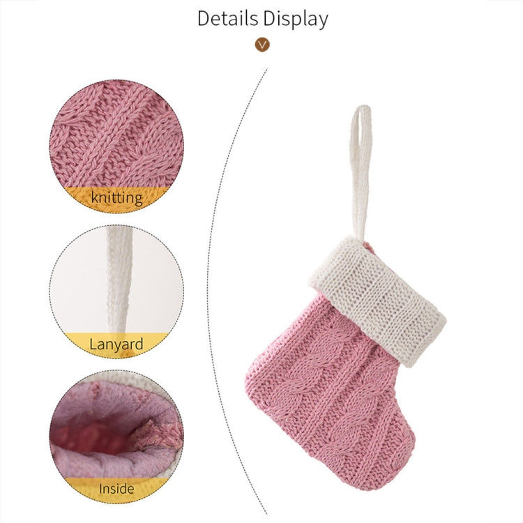 Mini Knitted Christmas Gift Socks Holiday Decorations