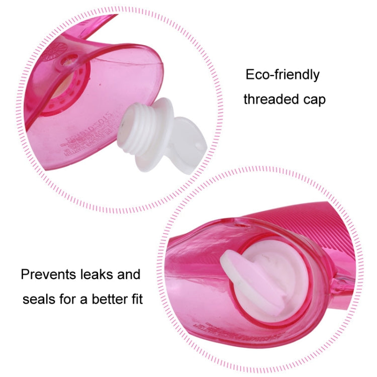 250ml PVC Hot Water Bag Thickened Transparent Filling Water Hot Water Bottle Winter Warmer Bag