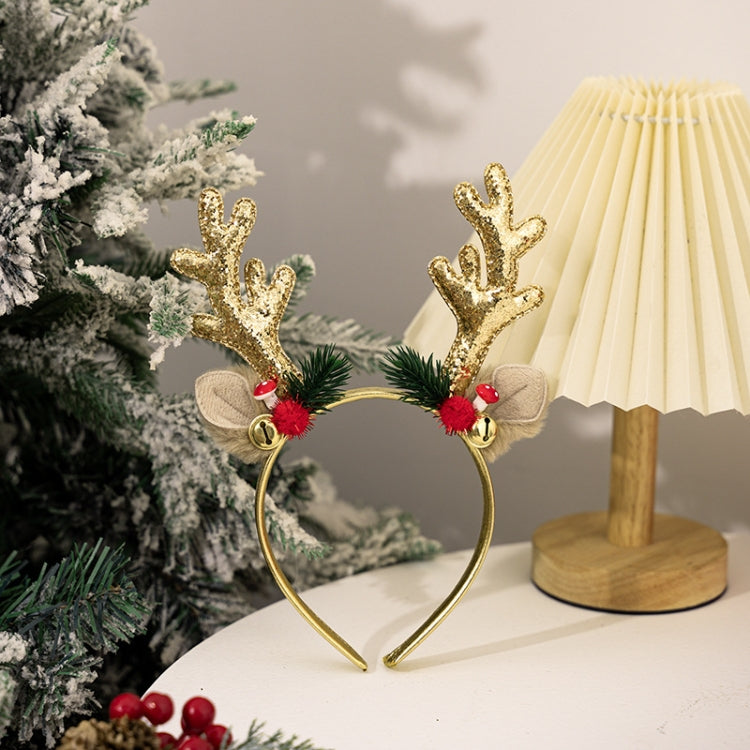Bell Antler Headdress Christmas Ball Party Decoration Headband