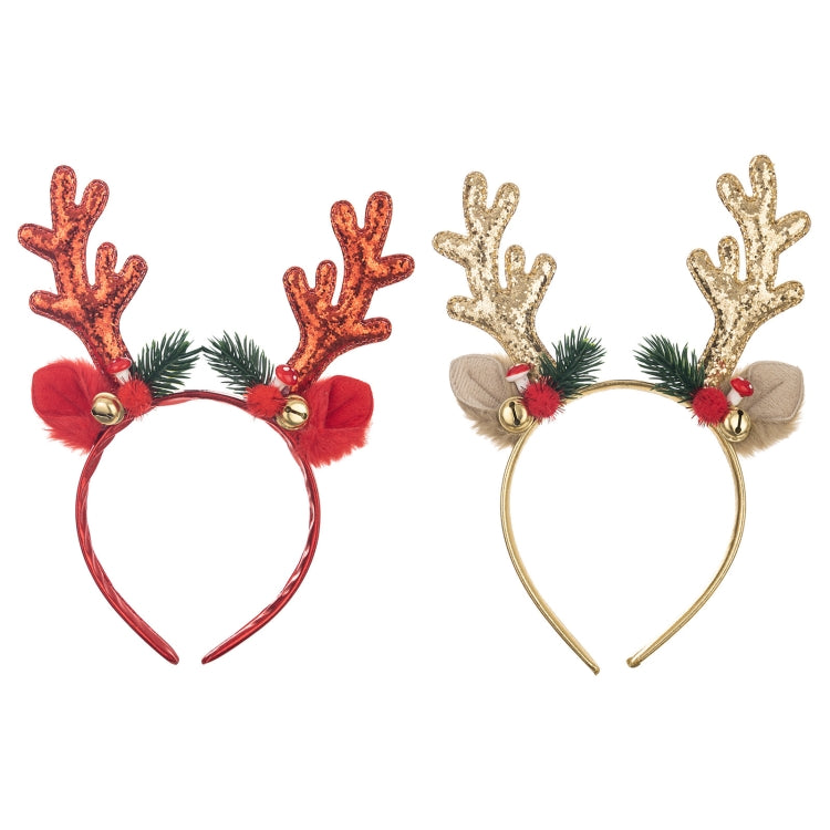 Bell Antler Headdress Christmas Ball Party Decoration Headband