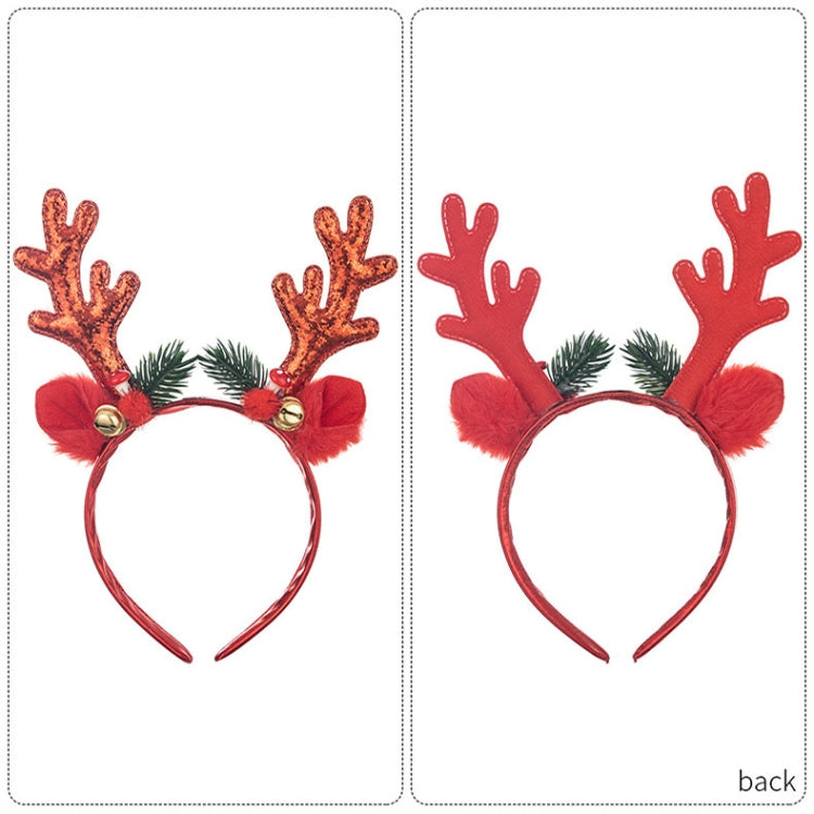 Bell Antler Headdress Christmas Ball Party Decoration Headband