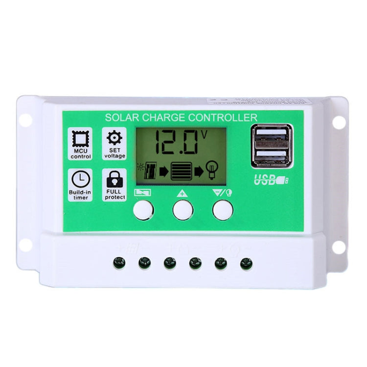 20A 12V PWM Solar Cell Panel Charger Controller Lithium-ion Lead-acid Battery Solar Controller