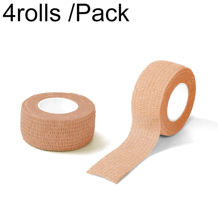 4rolls /Pack 2.5cm X 4.5m Cartoon Non-Woven Sports Protection Bandage, Color: Skin-color