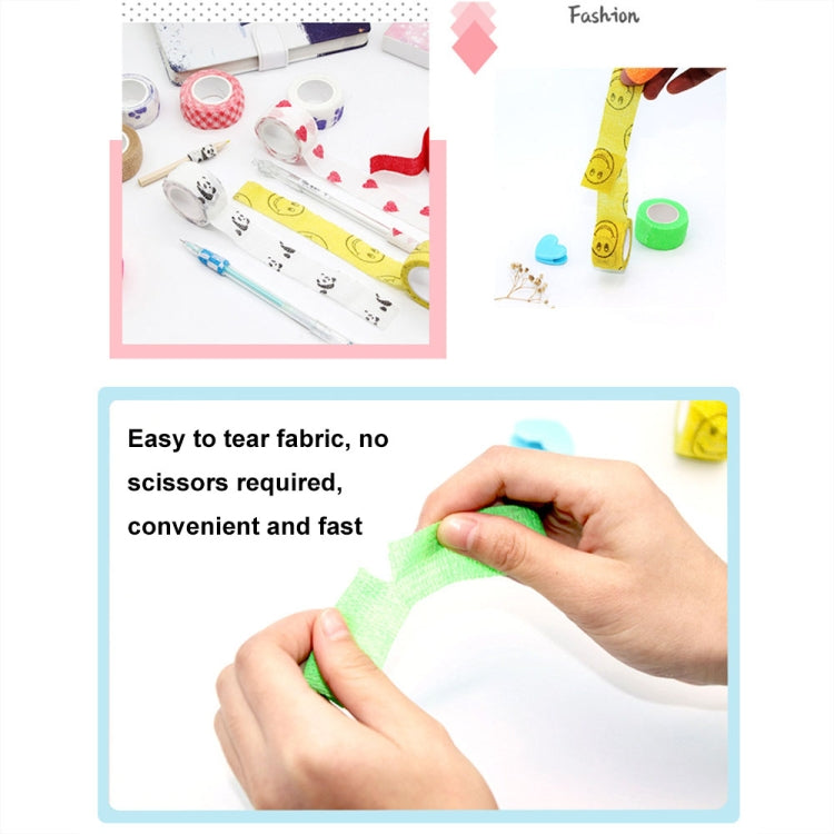 4rolls /Pack 2.5cm X 4.5m Cartoon Non-Woven Sports Protection Bandage, Color: Orange