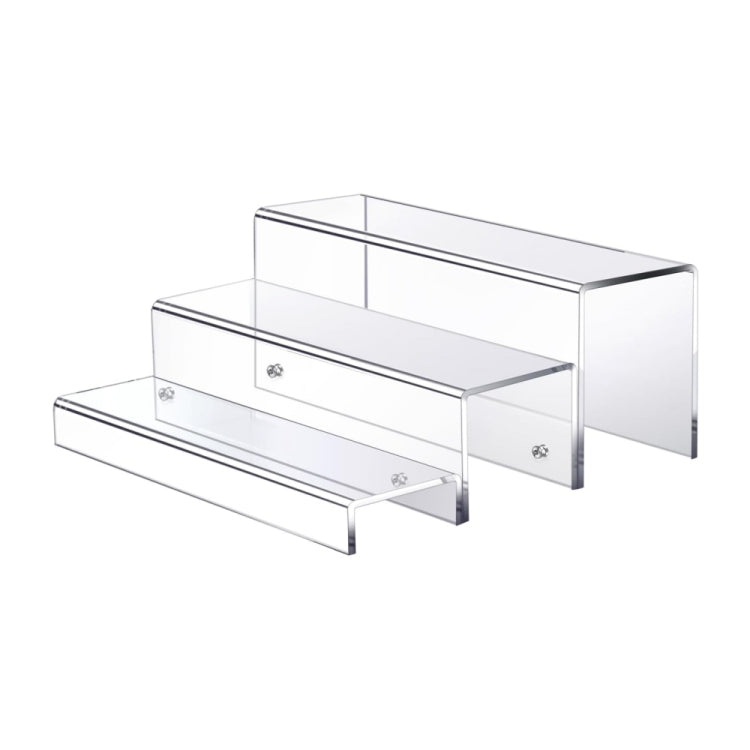 Acrylic 3 Layer Wine Cabinet Bottle Rack For Bar Figurine Display - 128