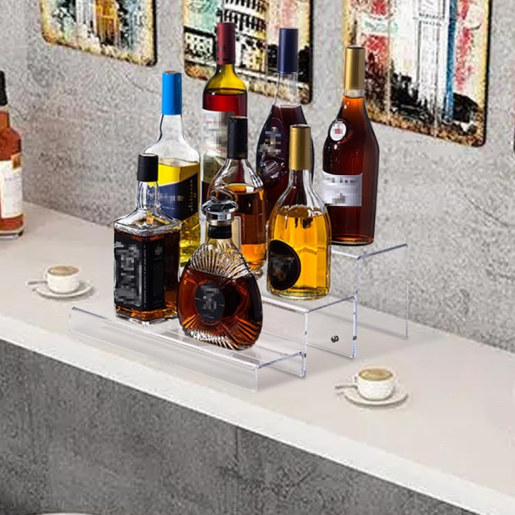 Acrylic 3 Layer Wine Cabinet Bottle Rack For Bar Figurine Display - 128