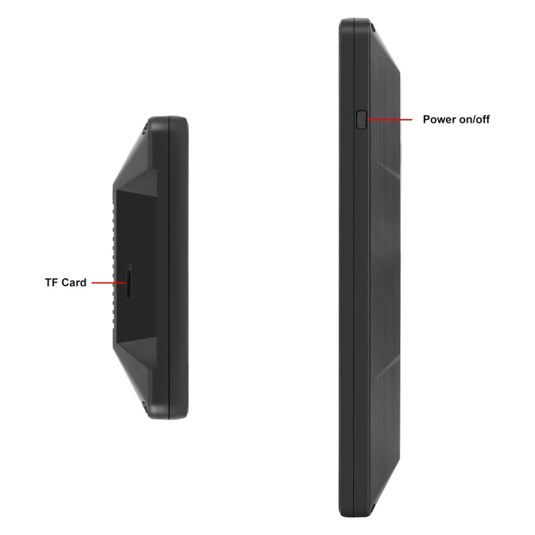 10.36 inch Wired HD 1 Drag 1 Blind Zone Monitor Universal AHD Reversing Kit Right - Standard