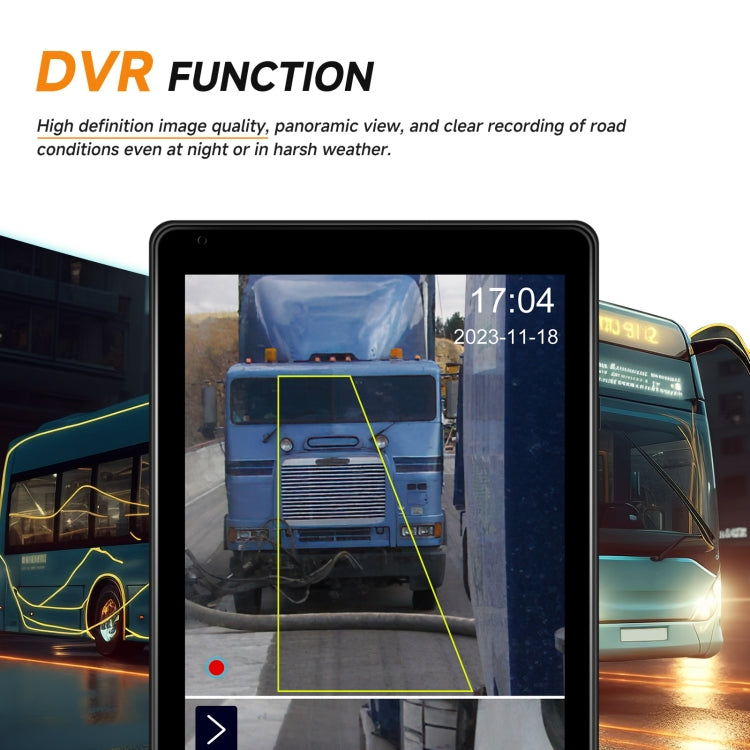 10.36 inch Wired HD 1 Drag 1 Blind Zone Monitor Universal AHD Reversing Kit Right - Standard
