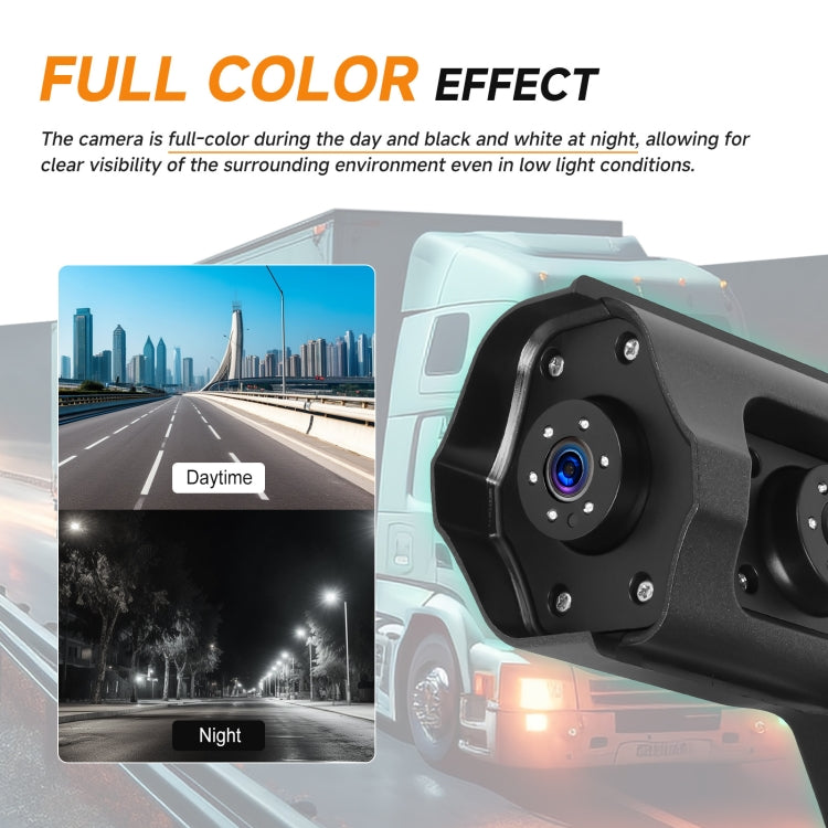 10.36 inch Wired HD 1 Drag 1 Blind Zone Monitor Universal AHD Reversing Kit Left - Standard